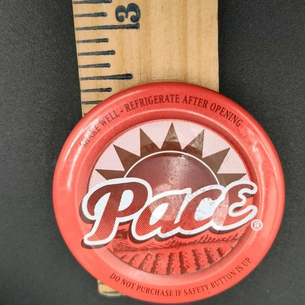 Set-6‎ Bottles Lids 16 Oz Jars Clean Glass Caps Reusable Empty Pace Picante📏📸